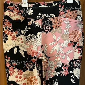Spartina 449 Stretch Pattered  Pull-on Pants, Floral, Size Small